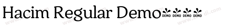 Hacim Regular Demo字体转换